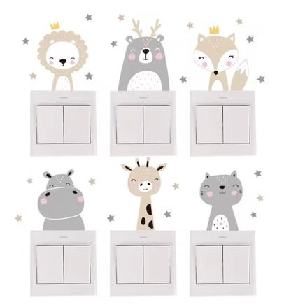 Animal Switch Stickers Set